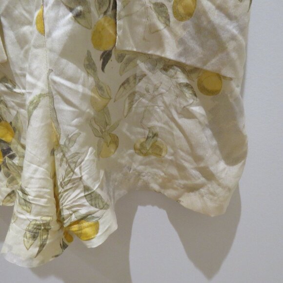SAMANTHA PLEET Park Romper Citrus Print Silk Coquette Quirky Abstract Ethereal - Picture 9 of 16